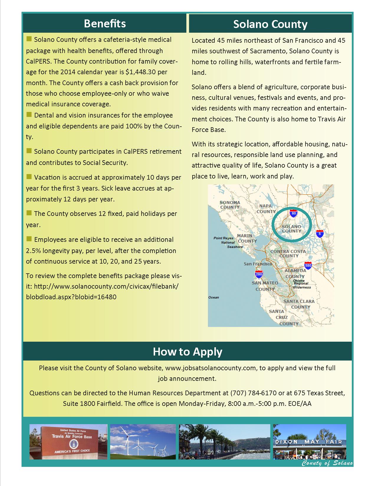 Job Announcement: Correctional Officer (Entry) - County of Solano