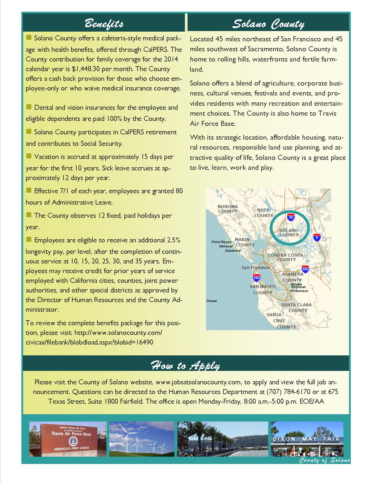 Job Announcement: Family Violence Prevention Officer - County of Solano